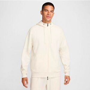 NEW NWT Mens MED Nike Dri-Fit UV Full Zip Versitale Hoodie Ivory FZ0967-110